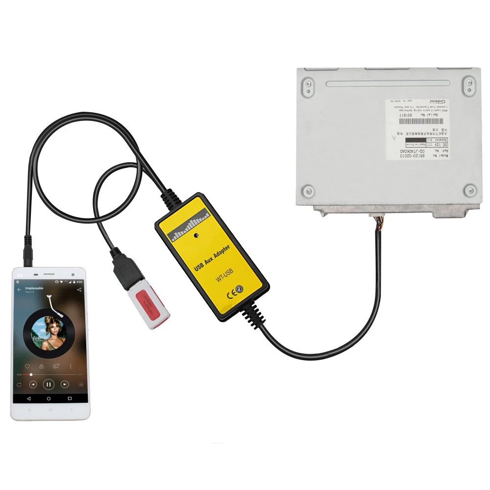 3 5 мм Интерфейс CD Changer автомобильное радио MP3 USB AUX адаптер для TOYOTA Corolla Camry Avensis RAV4