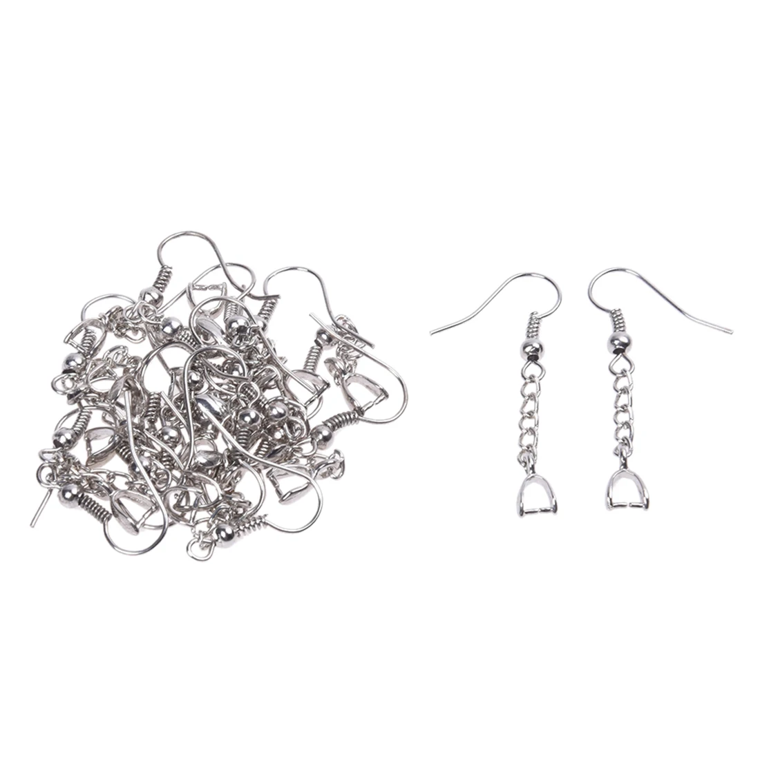 10 пар сережек крюк 40 мм посеребренный|earring hooks|silver platedearrings hooks silver plated |