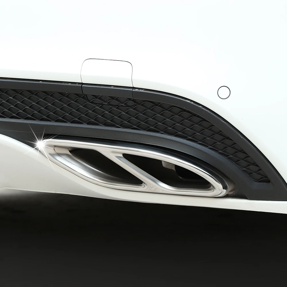 VCiiC автомобильный Стайлинг выхлопная труба задняя крышка Накладка для Mercedes Benz E