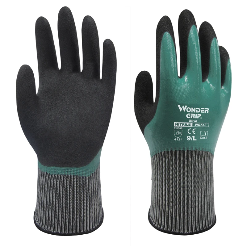 Большая пара рабочих перчаток износостойкие защитные резиновые - Фото №1
