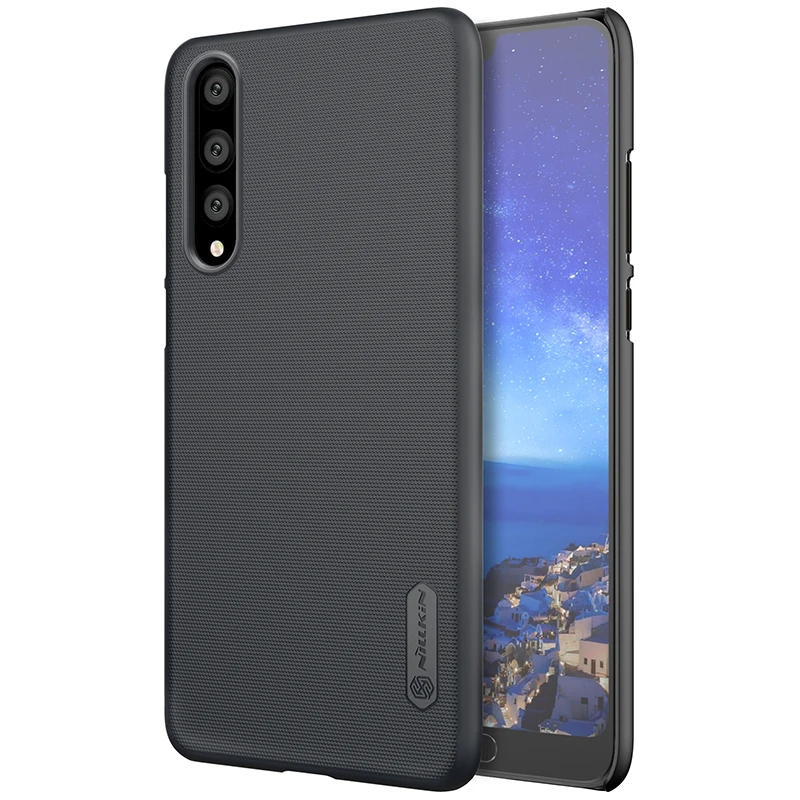 Чехол Nillkin для huawei P20 Pro, матовый чехол из поликарбоната, пластиковый жесткий чехол на заднюю панель для huawei P20 Pro Plus 6,1'' - Цвет: Черный