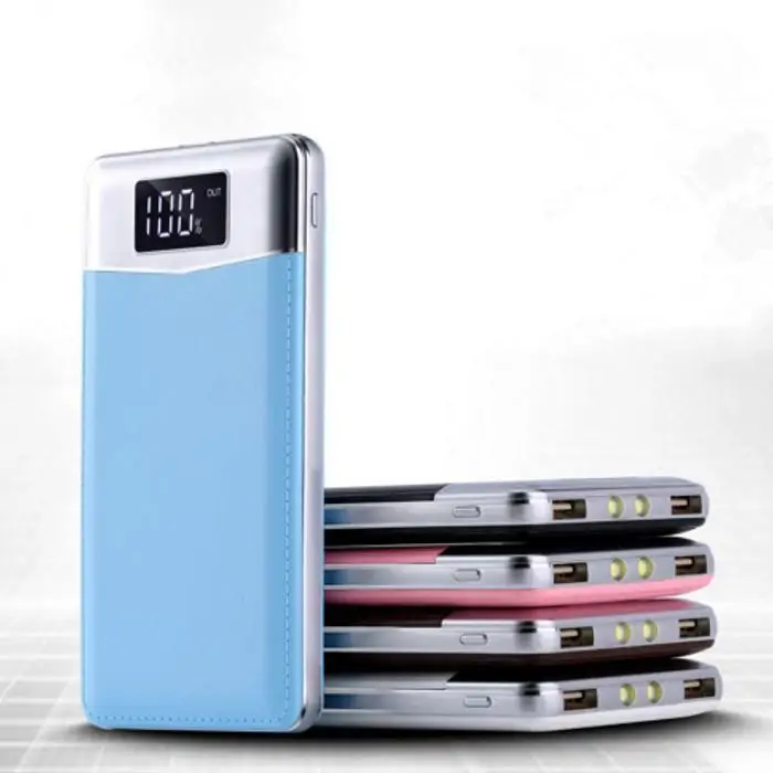 20000 mah power Bank цифровой дисплей Внешняя батарея PoverBank 2 USB bank Портативное мобильное