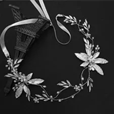 Свадебные принцесса девушка оголовье Очаровательная кленовый лист Интимные аксессуары для волос лоза Кристалл Украшения для волос платье головной убор Декор