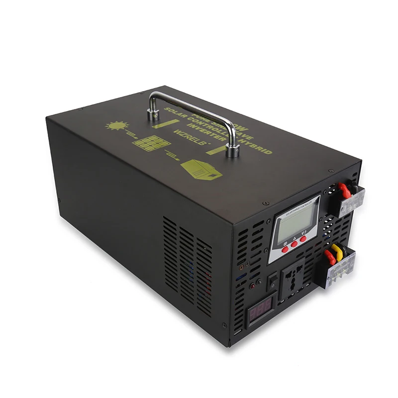 

2500W Pure Sine Wave Hybrid Inverter 24V 220V Solar Inverter 12V/48V to 120V/230V/240V DC to DC/AC Converter 30A Control Charger