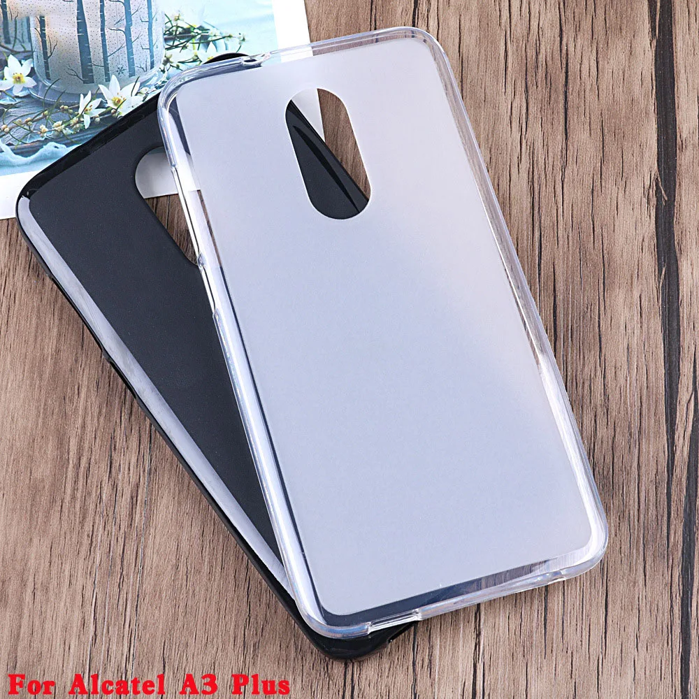 Цветной чехол-накладка из мягкого ТПУ для Alcatel A3 Plus 5 in 5011A Pudding противоскользящий