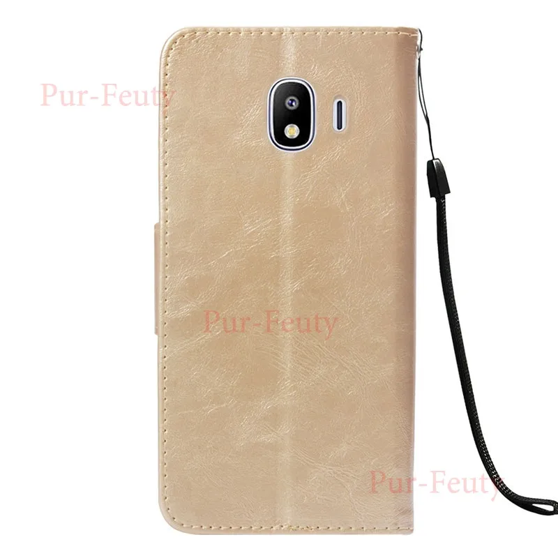 Чехол для samsung Galaxy J4 J400 J400F J400F/DS кожаный чехол для телефона для samsung J 4 SM-J400F SM-J400F/DS чехол с откидной крышкой