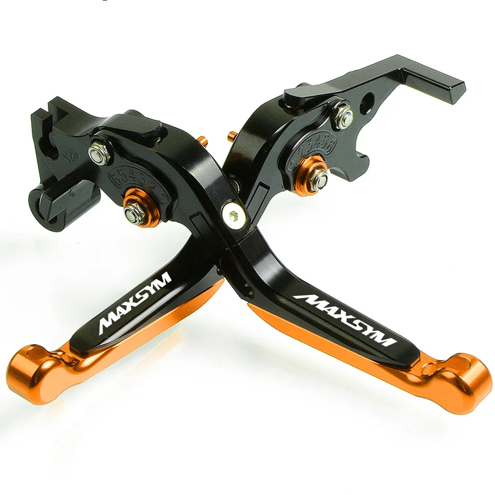 F color style Motorcycle Accessories Folding handle Brake Clutch Levers For SYM MAXSYM 400i 600i MAX 400 600 all years - Цвет: F color style