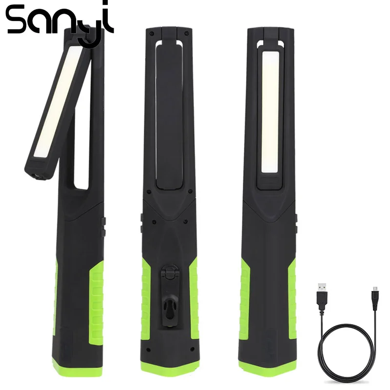 SANYI 1 * XPE + SMD портативный фонарь 5 режимов фонарик USB Перезаряжаемый встроенный 18650