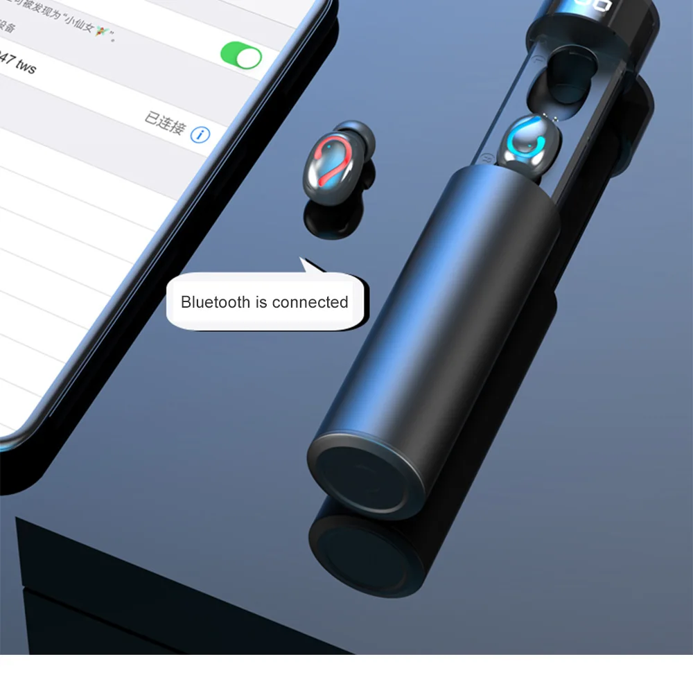 CBAOOO TWS 5,0 Bluetooth 8D стерео наушники беспроводные наушники IPX7 водонепроницаемые наушники мини-гарнитура с внешним аккумулятором 3500 мАч