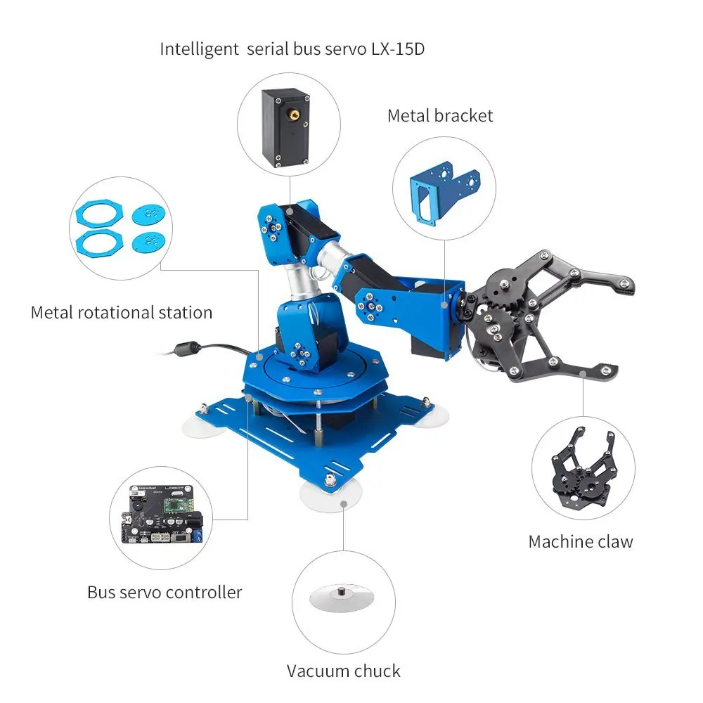 Сервопривод Arduino XArm 6 DOF Robot с параметрами отзывы для дистанционного управления