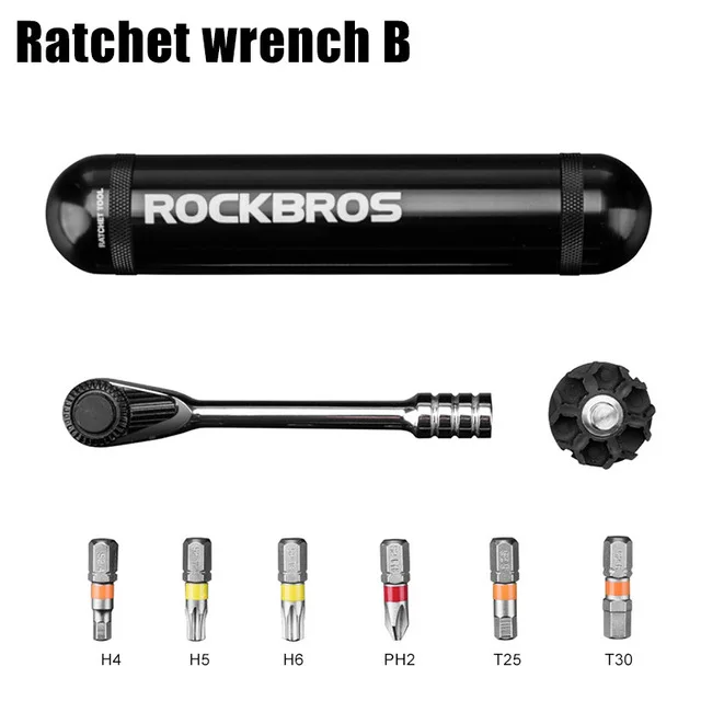 Ratchet Wrench Многофункциональный набор инструментов для ремонта велосипеда, настраиваемый велосипедный динамометрический ключ, отвертка для велосипеда MTB, Наборы инструментов для велосипеда, оборудование - Цвет: Ratchet Wrench