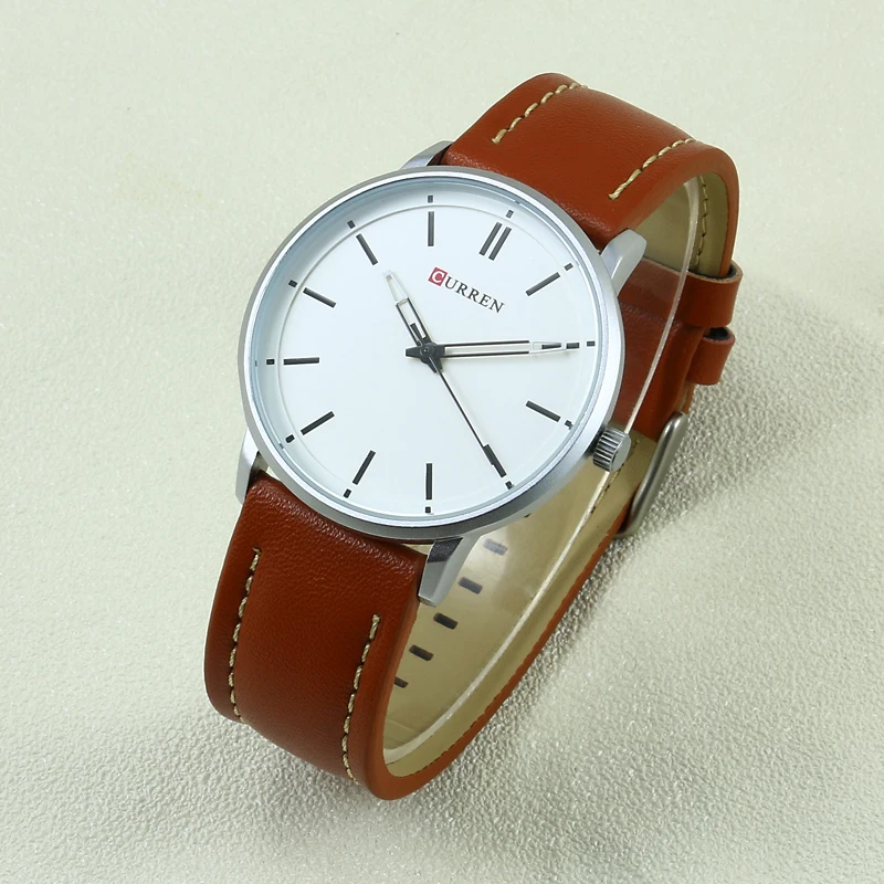 2016 роскошные Брендовые мужские часы ультра тонкие из натуральной кожи