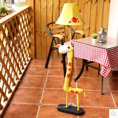 free shipping cottage novel E27 fabric giraffe floor lamp children's room cute cartoon kid present livingroom bedroom1162 | Освещение