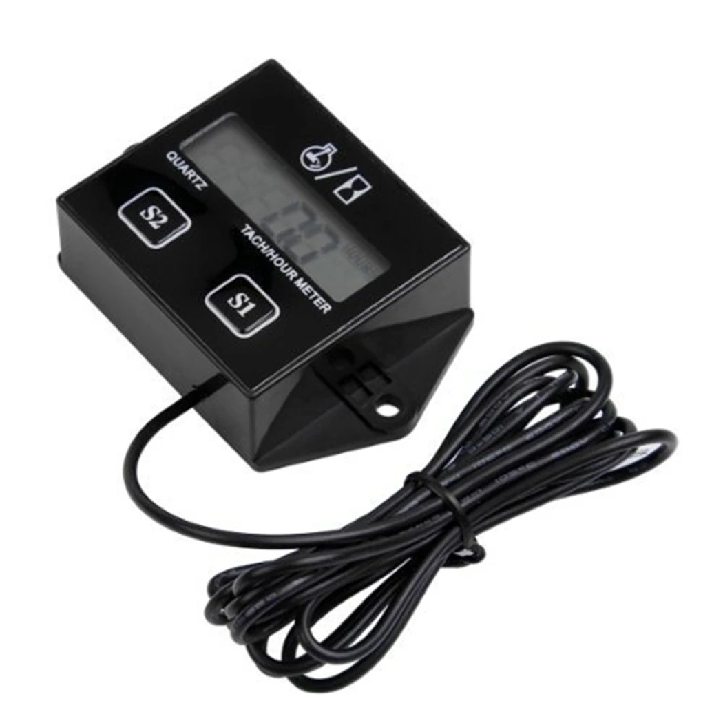Motorcycle Timer Car Universal Accessorie Spark Plugs Engine Digital Tach Hour Meter Tachometer Gauge | Автомобили и мотоциклы