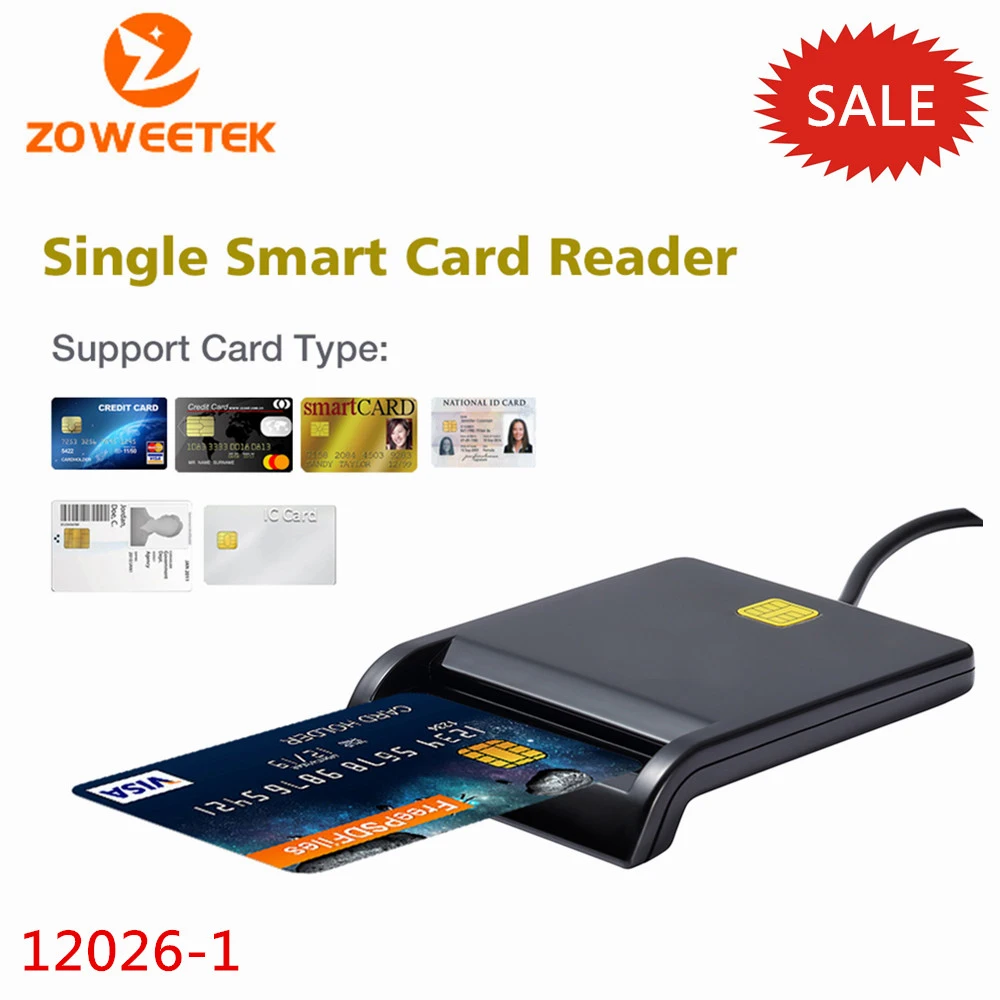 Zoweetek 12026 1 EMV USB считыватель смарт карт DOD военный общий доступ CAC для SIM/ATM/IC/ID карт|card