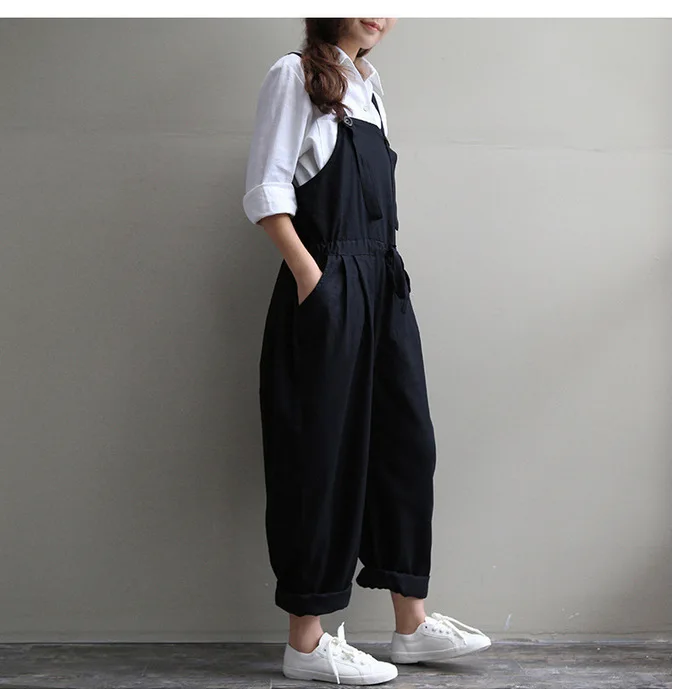 Летний женский комбинезон свободного покроя.|casual jumpsuit|linen overallsjumpsuit trousers |