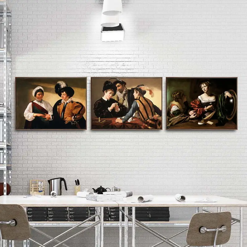 Home Decoration Art Wall Pictures Fro Living Room Poster Print Canvas Paintings Michelangelo Merisi da Caravaggio Pipa player | Дом и сад