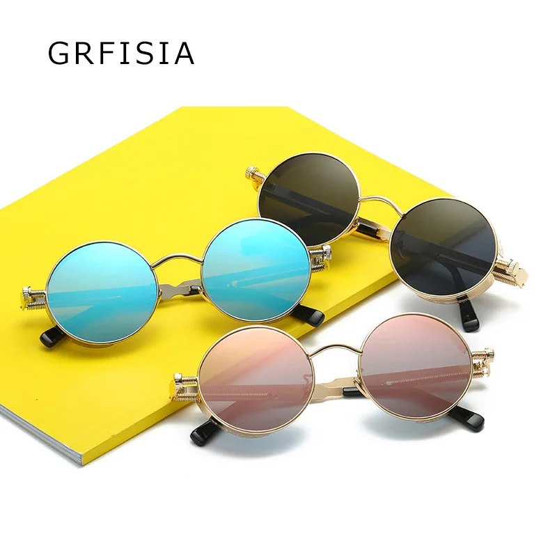 Grfisia Роскошные стимпанк Солнцезащитные очки для женщин Для мужчин весна Очки
