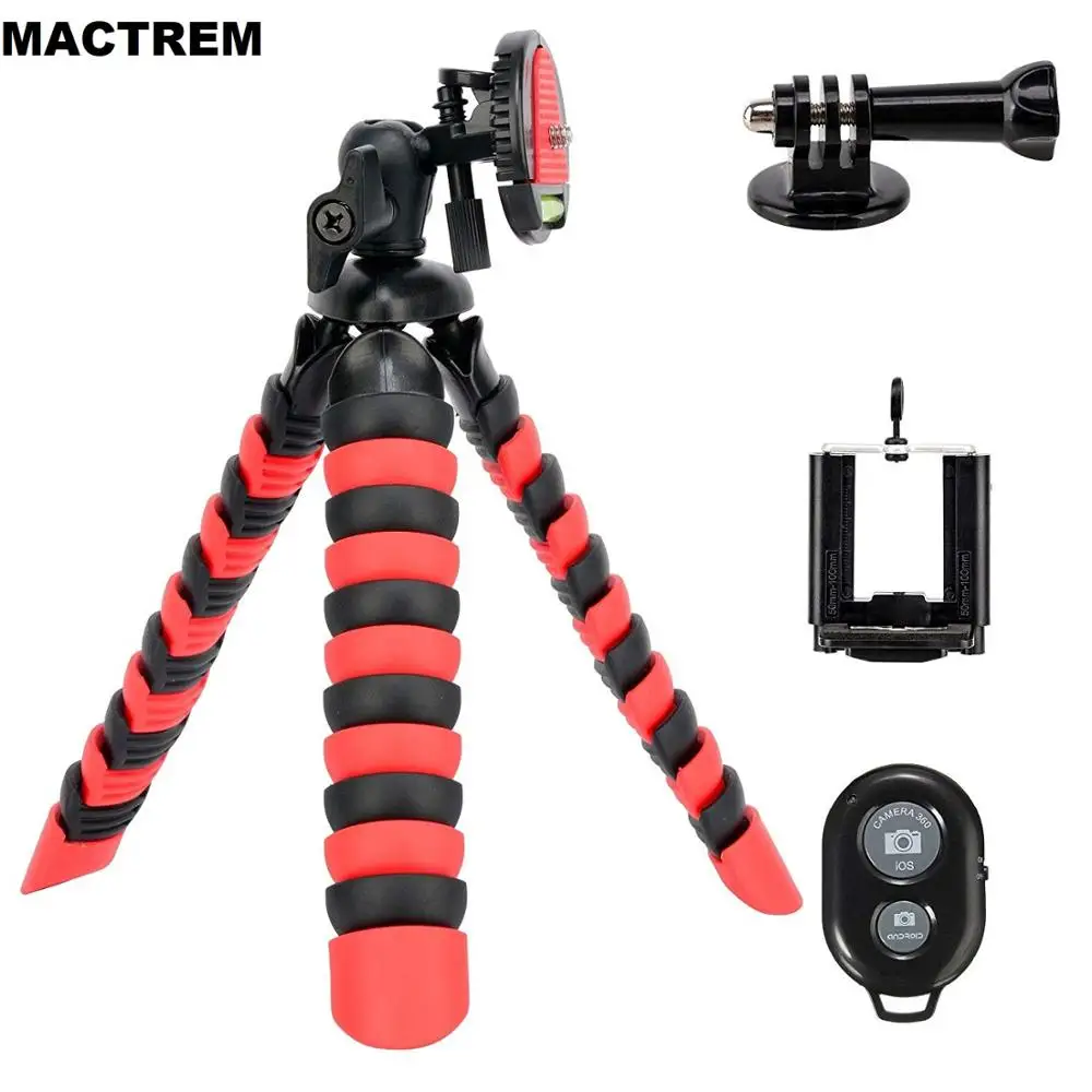 Гибкий сверхмощный мини штатив Octopus для iPhone Android Gopro Штатив путешествий DSLR