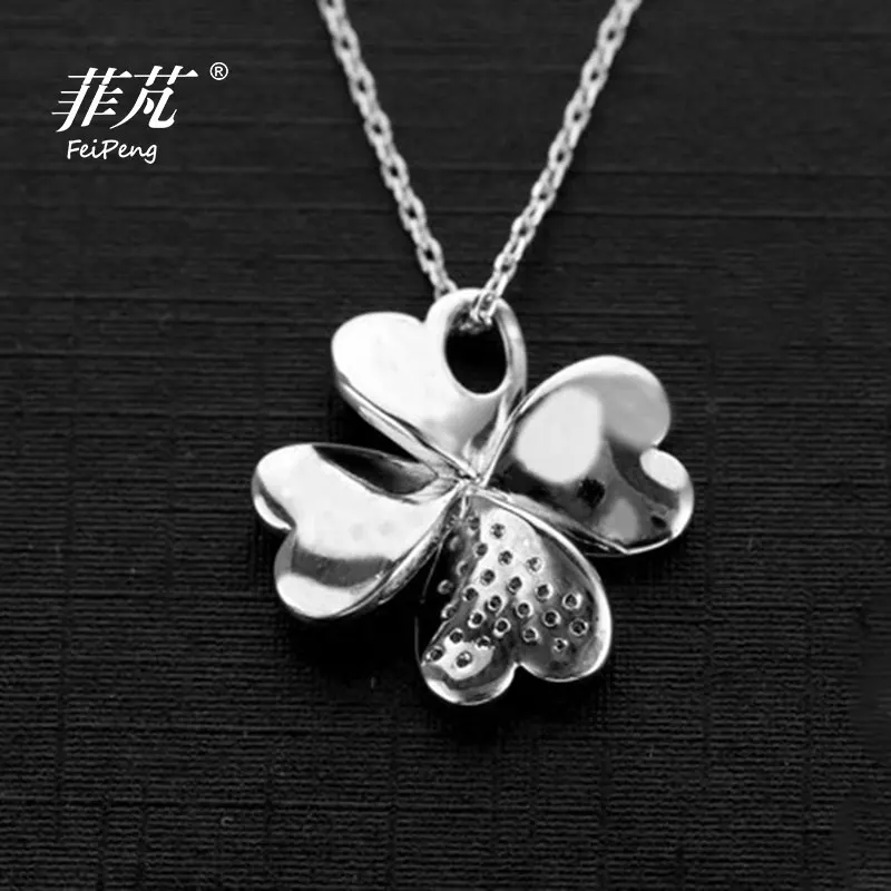 Модный Цветок Lucky Clover кулон ожерелье очаровательные ювелирные изделия для