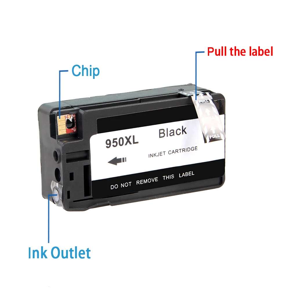 HWDID 950XL 951XL совместимый картридж Замена для HP 950 951 xl Officejet Pro 251dw 276dw 8100e 8600 8610 8615 |