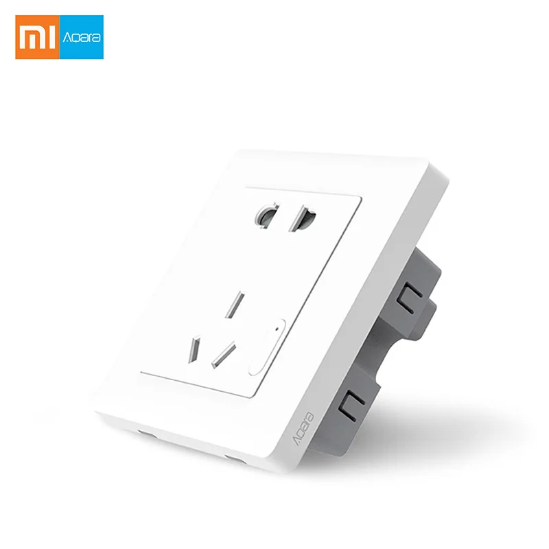 Новое поступление Xiaomi умный настенный выключатель розетка WiFi беспроводной пульт дистанционного управления адаптер Smart power on and off 10A/2500W
