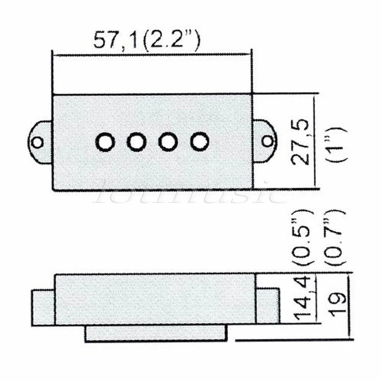 Belcat Бас Пикап 4 Струны для Precision P Bass Частей Аксессуары Мост Шеи Набор Черный|set of 2