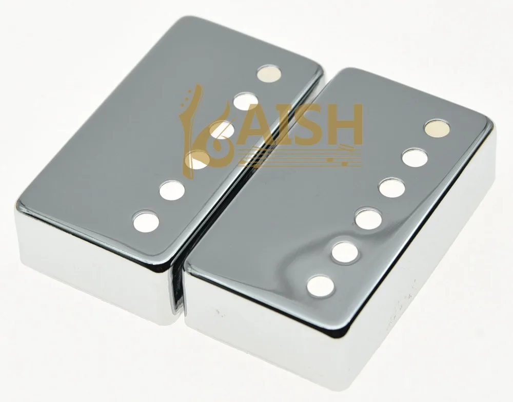 Dopro 2x Chrome/Black LP гитарный звукосниматель хамбакер Cover 50 мм Neck/52 Bridge подходит LP|Детали