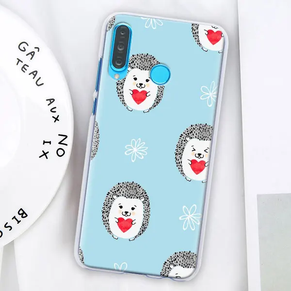 Мультяшный Ежик чехол для телефона с рисунком в виде животного coque для huawei P30 Pro P10 P20 P30 Lite P8 P9 Lite P Smart Plus чехол - Цвет: 010