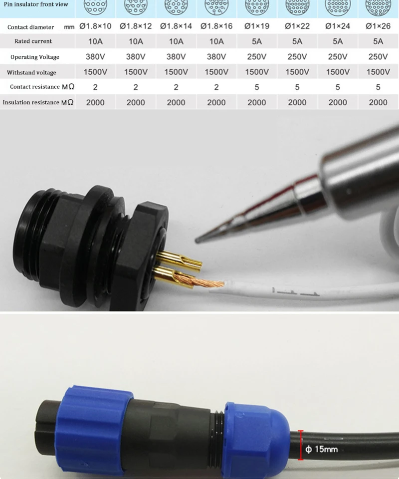Sp28 IP68 Кабельный разъем 3pin 5pin 7pin 9pin 12pin 16pin 19pin 24pin авиационные водонепроницаемые разъемы вилка и розетка, Male Femal