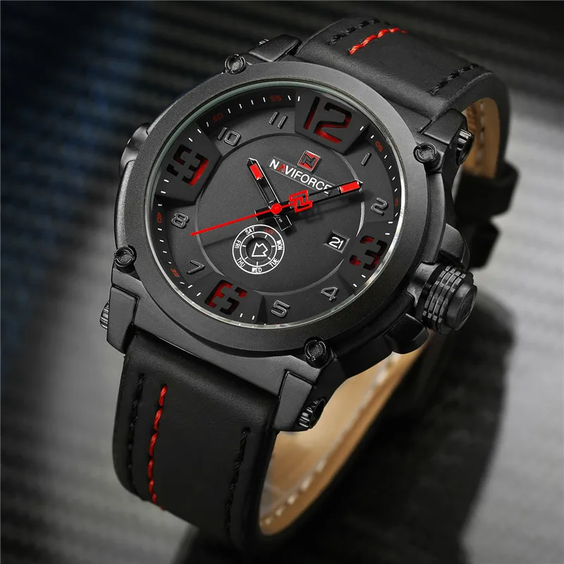Relogio Masculino NAVIFORCE мужские часы спортивные водонепроницаемые военные армейские
