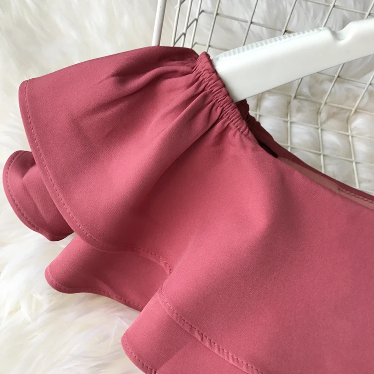 ALPHALMODA Тип высокой талией узкие гофрированные комбинезоны Высокая талия широкие брюки с широкими штанинами модные однотонные женские костюмы