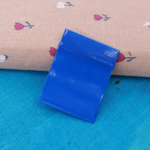 Blue 100 шт./лот мини пакеты с застежкой zip-lock закрывающимися синего цвета ювелирные изделия из жемчуга/Еда сумка для хранения гайки монеты посылка сумка чистый мешок с застежкой - Цвет: Blue