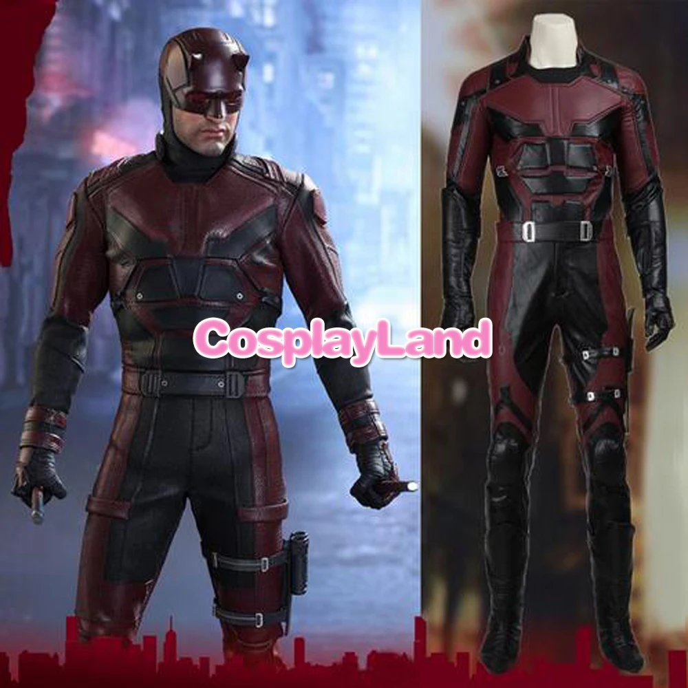 Мужской костюм для косплея супергероев Сорвиголова Матт мертдок Хэллоуина|cosplay