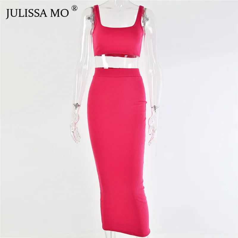 Женский комплект из двух предметов JULISSA MO трикотажное длинное платье без рукавов