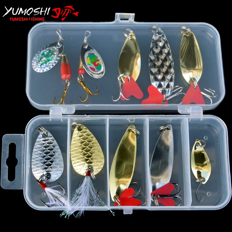 10 шт. металлические рыболовные приманки в виде ложки|spoon fishing lure|hard baitlure hard |