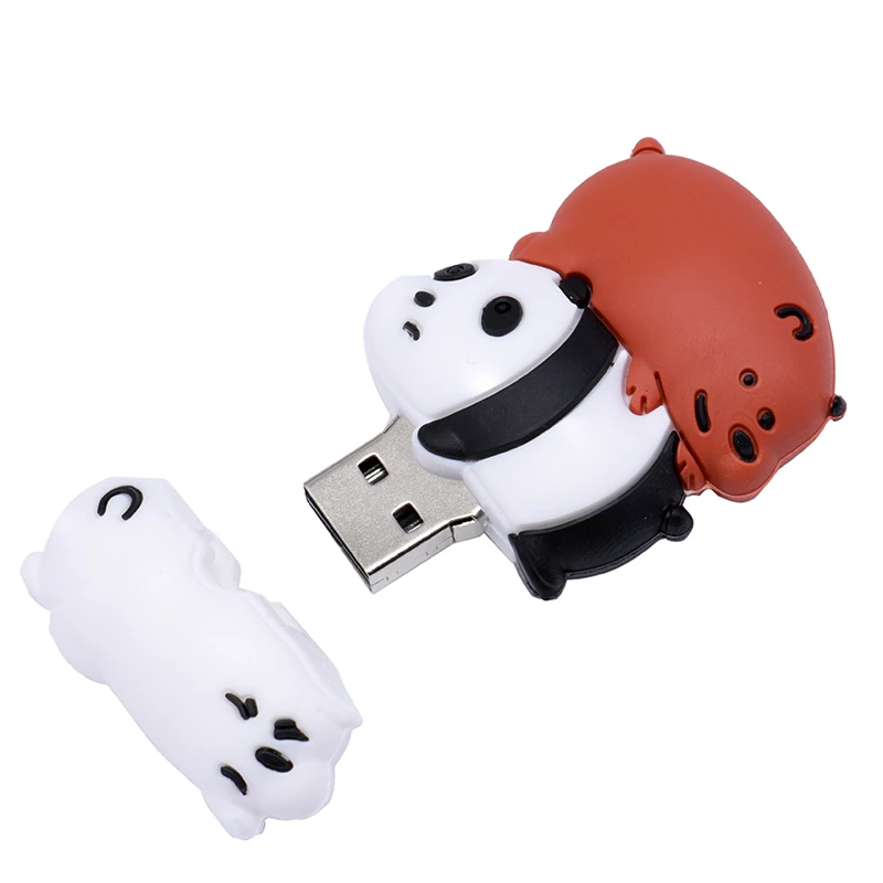 JASTER Новая мода реальная емкость креативный силикагель U диск милый медведь USB 2,0 4 ГБ 128 ГБ 16 ГБ 32 ГБ 64 ГБ 8 ГБ USB флэш-накопитель