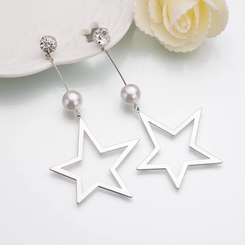 Myelo новые Модные украшения корейский В виде ракушки жемчуг звезда Длинные