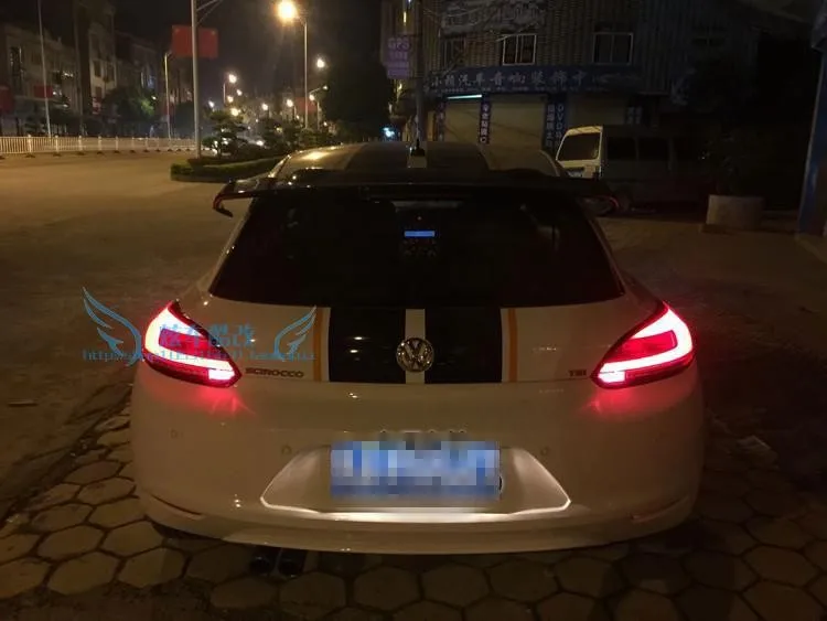 Автомобильный Стайлинг задние фонари чехол для VW Scirocco задние фонари Scirocco задний фонарь светодиодный задний фонарь DRL Противотуманные фары задний багажник крышка лампы