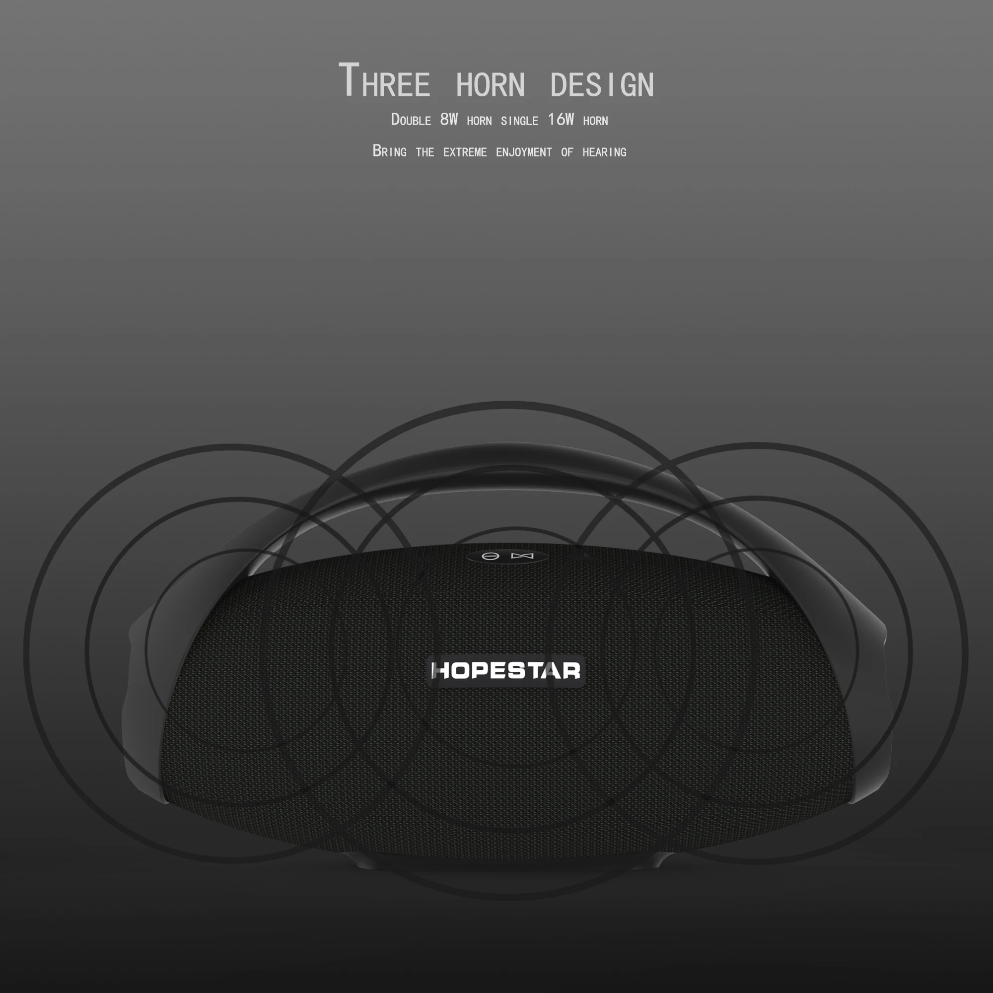 HOPESTAR H31 тяжелый бас огромная мощность 32 Вт Bluetooth динамик стерео Саундбар бас беспроводной динамик сабвуфер Портативный