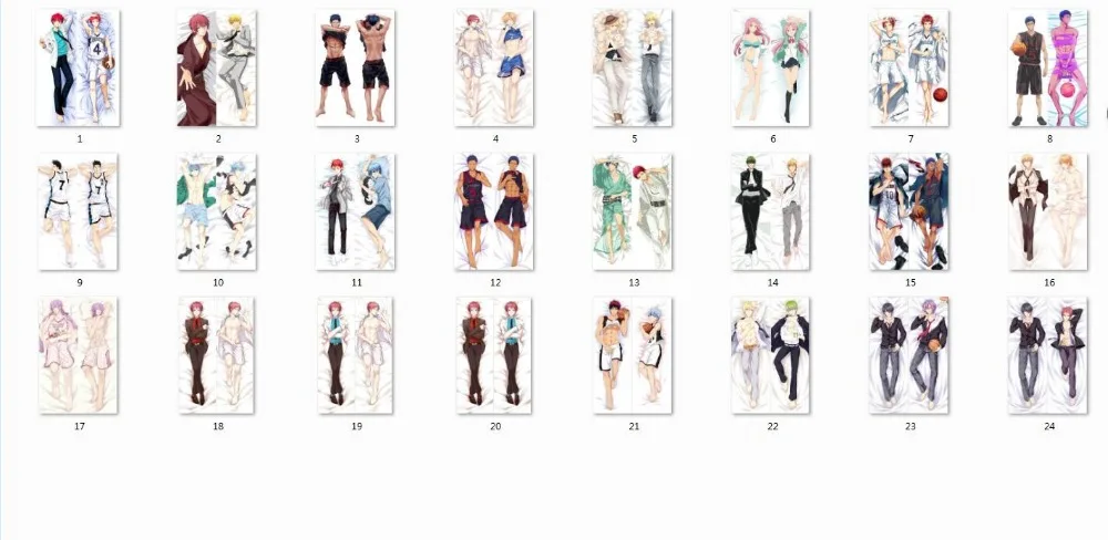 

Hot sports manga Kuroko's Basketball cool boy kise ryouta & kuroko tetsuya throw pillow cover kuroko no basket body Pillowcase