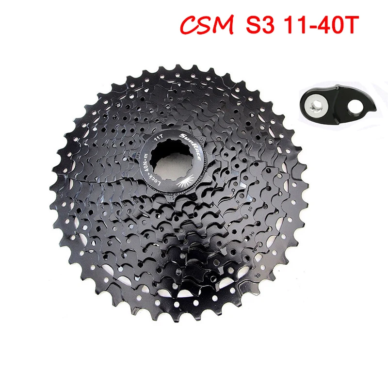 S3-Black-11-40T SunRace 10 Скорость велосипедная обгонная муфта 11-40 т 11-42 т 11-46 T широкого соотношения горный велосипедная кассета инструмент маховик CSMS3 CSMX3 - Цвет: S3-Black-11-40T