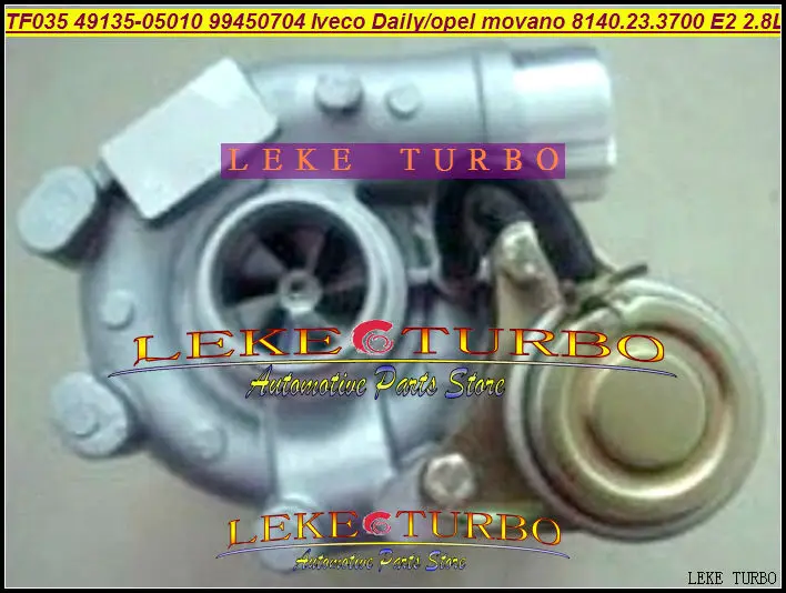 Турбокомпрессор TF035 49135-05010 53149886445 99450704 49135 05010 для IVECO Daily 2 Master Opel Movano 8140.23.3700 2.8L |