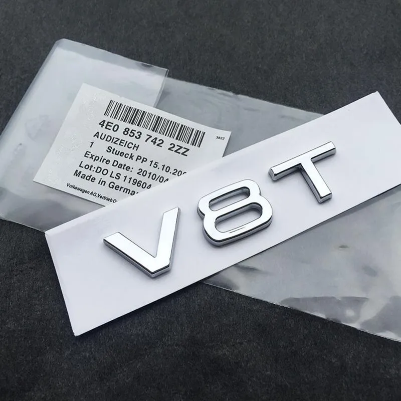 Новый V6T V8T 3D металлические крылья боковый значок кузова эмблема стикер Хо