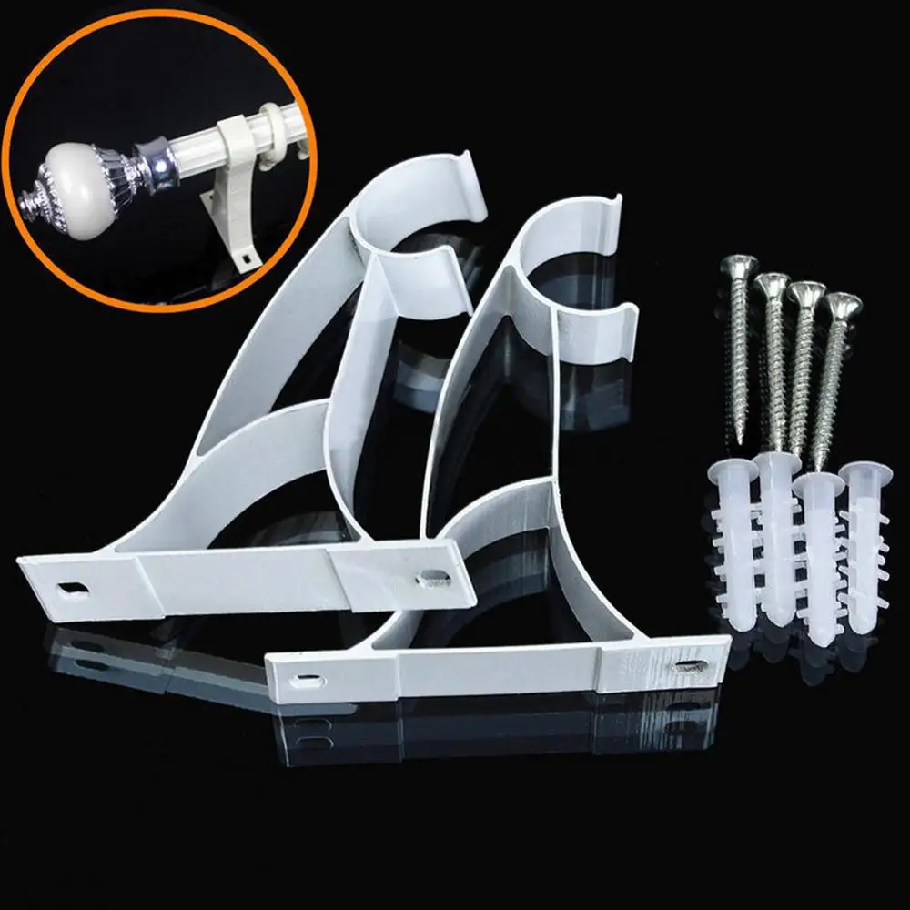 Металлический карниз для штор держатель драпировки 2 шт. подходит стержней 25 мм