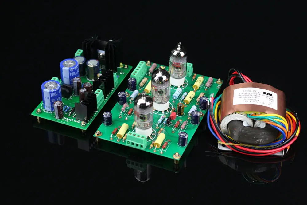 

ZEROZONE Assembled E834 RIAA MM Tube phono amp + Power supply board + transformer L5-37