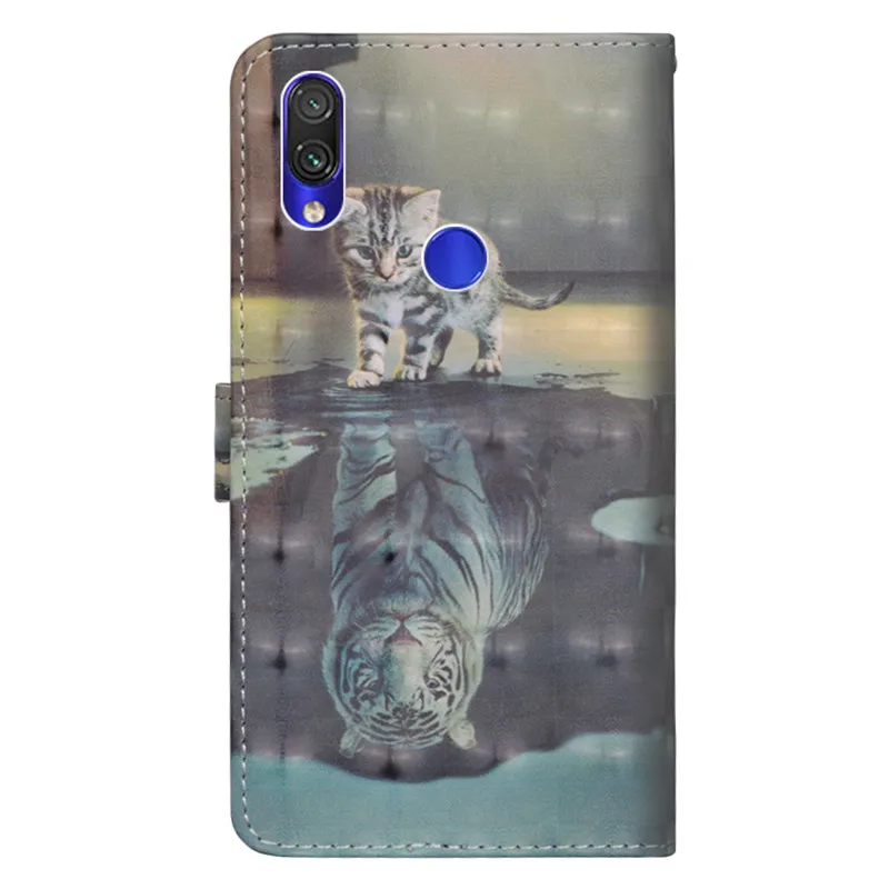 Флип кожаный чехол для Fundas Xiaomi Redmi Note 7 Чехол coque Pro 3D кошелек Стенд телефонные