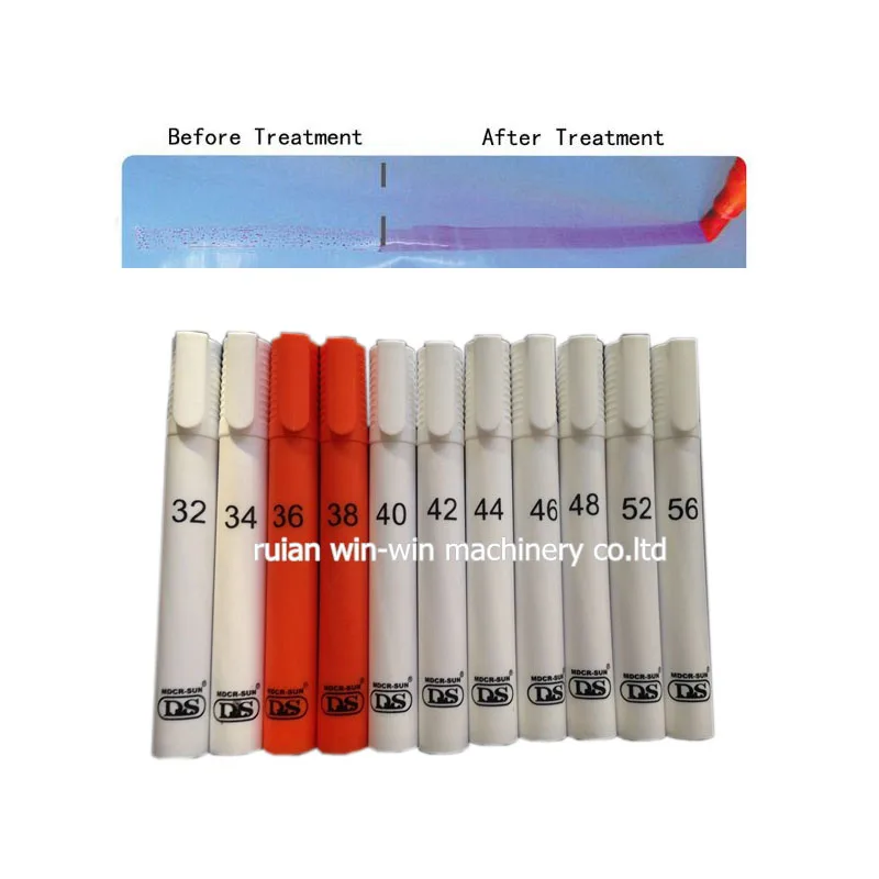 32 34 36 38 40 42 44 46 48 50 52 54 56 пластик ПП ПЭ ПВХ пленка corona treater dyne тестовая ручка для