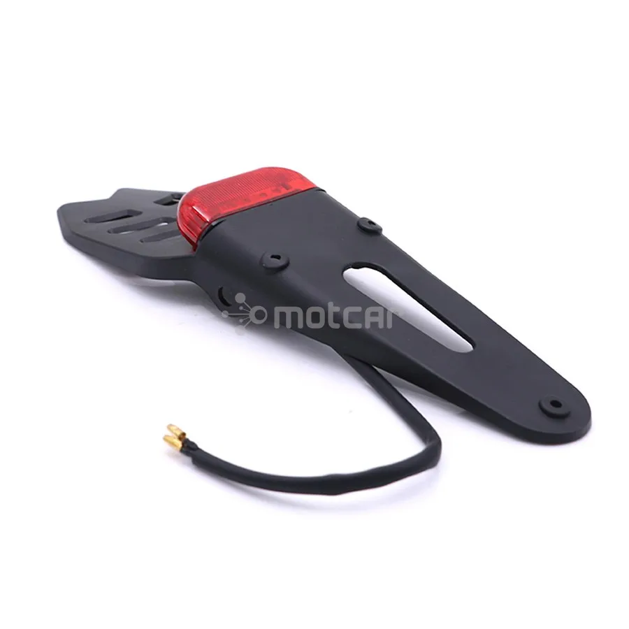 Держатель кронштейна для номерного знака ABS 3 цвета с красным светодиодный задний