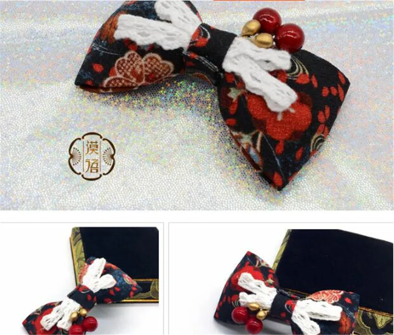 

2018 New Handmade Ornaments Japanese Hairpin Lovely Headdress Bow Tie hairpin Lolita Hairpin